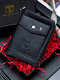 Men Genuine Leather Retro Solid Multi-slot Leather Card Holder Wallet - Black
