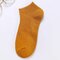 Boat Socks Breathable Double Needle Men's Socks Wild Solid Color Socks Cotton Sweat Socks - Female yellow
