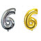 16「シルバーゴールドホイルヘリウム番号バルーンパーティー誕生日の結婚式の装飾用品 - 06