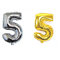 16「シルバーゴールドホイルヘリウム番号バルーンパーティー誕生日の結婚式の装飾用品 - 05