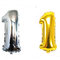 16「シルバーゴールドホイルヘリウム番号バルーンパーティー誕生日の結婚式の装飾用品 - 01