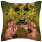Cartoon Elf Cats Pattern Linen Cushion Cover Home Sofa Throw Pillowcases Home Decor - #1