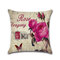 Rose Hug Pillowcase Mediterranean Nordic Style Car Cushion Cover - #2