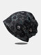 Women Lace Calico Jacquard Breathable All-match Beanie Hat - Black