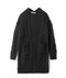 Pocket Wild Sweater Coat Long Section Loose Thick Knit Cardigan - Black