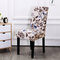 European Universal Seat Stuhlbezug Eleganter Spandex Elastic Stretch Stuhlbezug Dining Room Home - #4