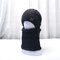Men 2PCS Plus Velvet Thick Elastic Windproof Keep Neck Protection Warm Headgear Scarf Wool Beanie - Black