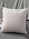 1PC Velvet Brief Solid Color Pattern Decoration In Bedroom Living Room Sofa Cushion Cover Throw Pillow Cover Pillowcase - Beige