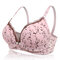 Printed Cotton Lace Edge Maternity Comfy Nursing Bras - Pink