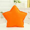 Creative Star Corazón Forma Cojín de tela de algodón Sofá cama Coche Cojín de oficina Decoración del hogar - Estrella naranja