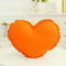 Creative Star Corazón Forma Cojín de tela de algodón Sofá cama Coche Cojín de oficina Decoración del hogar - Corazón naranja