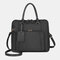 Women Designer Waterproof Solid Handbag Multifunction Crossbody Bag - Black
