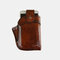 Men Genuine Leather 6.3 Inch EDC Retro Short Cell Phone Case Belt Bag - #02