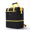 Shoulder Cationic Mummy Bag Insulation Bag Portable Lunch Bag Aluminum  Thickened Hand Lunch Box Lunch Box Bag - Black