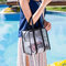 女性の夏の旅行保管袋スイミングウォッシュバッグ防水ビーチバッグ - ブラック