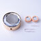 Contact Lens Case With Mirror Travel Portable Diamond Exquisite Lovely Container Eyewear Accessories - Gold