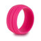 8.5MM Trendy Colorful Environmental Silicone Rings Casual Unisex Wholesale Gift for Men for Women - Rose