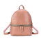 Women Pu Leather Mini Backpack Shoulder Bag - Pink