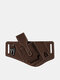 Menico Men's EDC Leather Vintage Phone Bag Waist Bag Wallet Keychain Clip - Coffee