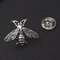 Retro Wild Small Bee Brooch Gold Silver Metal Alloy Pin Buckle Brooch Women Jewelry - Silver