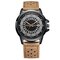 Trendy Roman Digital Men's Quartz Watch Calendar Breathable Belt Waist Watch For Men - 02