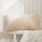 1 Pc 30 * 50cm Flanell Kissenbezug Soft Retangular Bed Sofa Kissenbezug - Weiß