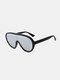 Women One-piece Lens Large Full Frame UV Protection Sunshade Fashion Sunglasses - #03