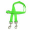 Polyester Duplex Double Dog Coupler Twin Lead 2 Way Two Pet Walking Leash Safety - Green
