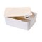 Household With Logo Underwear Storage Box With Cover Underwear Bra Compartment Underwear Storage - Beige-1Plaid