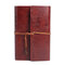 Genuine Leather Bound Travel Journal Handmade Notepad Vintage Style Loose Leaf Journal Notebook - Brown