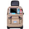 8 Styles Leather Waterproof Car Storage Bag Multi-Function Hanging Bag Car Seat Storage Container Folding Dining Table - Beige