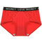 3XL Plus Size Lace Cotton Butt Lifter Mid Waisted Panties - Red