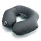 TPU Inflatable Car Pillow Neck Support Decompression Neck Collar For Travel Airport - Grey
