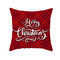 黒と赤の英国スタイルのクリスマスシリーズ冬のスロー枕ケース家のソファーのクリスマスの装飾 - ＃5