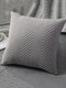 1PC Velvet Brief Solid Color Pattern Decoration In Bedroom Living Room Sofa Cushion Cover Throw Pillow Cover Pillowcase - Gray