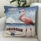 Vintage Mediterranean Style Beach Daisy Pattern Linen Cotton Cushion Cover Home Sofa Pillowcases - #2