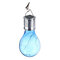 Solar Power Outdoor Garden Light Bulb Nightlight Camping Hanging Rotatable Pendant Lamp Home Decor - Blue