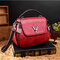 Vintage Tassel Bucket Bag Shoulder Bag For Women - Red