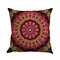 Bohemian Geometric Patrón Funda de almohada de lino y algodón Funda de cojín con decoración cuadrada - #4