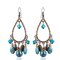 Bohemian Tassels Drop Earrings Long Style Turquoise Earrings Retro Women Drop Earrings - 03