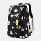 Women USB Charging Printed 15.6 Inch Laptop Pocket Fluffy Ball Large-capacity Backpack - #09