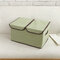 Large Double Cover Clothes Separate Storage Box Toy Storage Case Underwear Container - Green