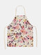 Butterfly Pattern Cleaning Colorful Aprons Home Cooking Kitchen Apron Cook Wear Cotton Linen Adult Bibs - #29