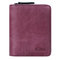 Genuine Leather Multi-functional Business Casual 2 In 1 Card Holder Wallet  - Purple