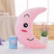 Cute Design Moon Glow LED Pillow Light Soft Cushion Gift Home Plush Toy - Pink