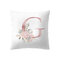 Estilo nórdico simple Rosa Alfabeto ABC Patrón Funda de almohada para el hogar Sofá de casa Fundas de almohada de arte creativo - #7