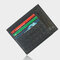 RFID Antimagnetic 12 Card Slots Genuine Leather Card Holder Wallet For Men - Black