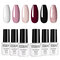6PCS Gel Nail Polish Set Solid Color Nail Kit For Manicure Vernis Semi Permanent 7ML Gel Kit Top And Base All For Manicure - 01