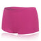 Women Ice Silk Seamless Cotton Crotch Boyshort Panties - Rose Pink