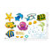 Tropical Cartoon Fish Sea Bubble Ocean World Removable Wall Bathroom Sticker Glass Pastes Decor - A
